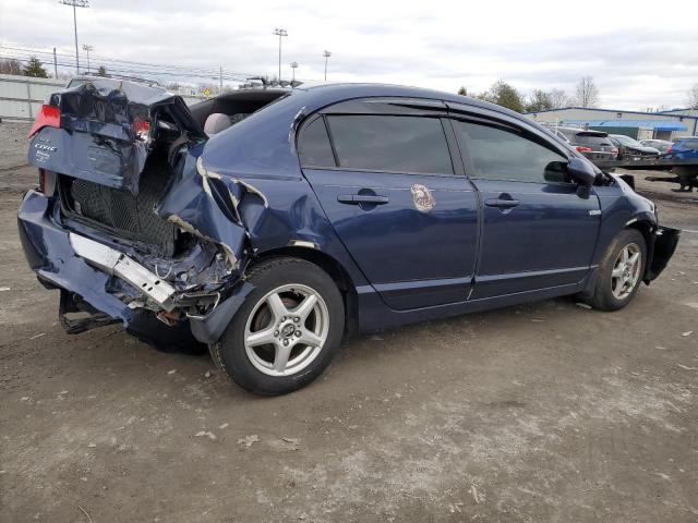 1HGFA16567L091138 - 2007 HONDA CIVIC LX BLUE photo 3