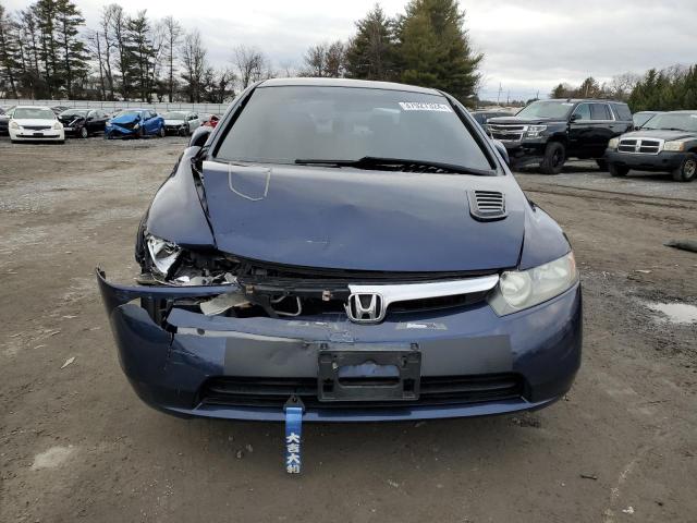 1HGFA16567L091138 - 2007 HONDA CIVIC LX BLUE photo 5