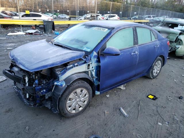 3KPA24AB1KE231053 - 2019 KIA RIO S BLUE photo 1