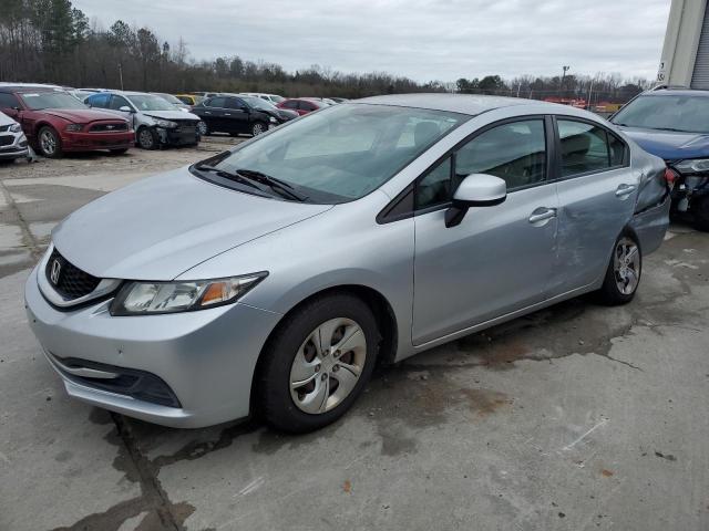 2HGFB2F58DH561164 - 2013 HONDA CIVIC LX SILVER photo 1