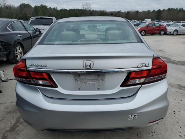 2HGFB2F58DH561164 - 2013 HONDA CIVIC LX SILVER photo 6