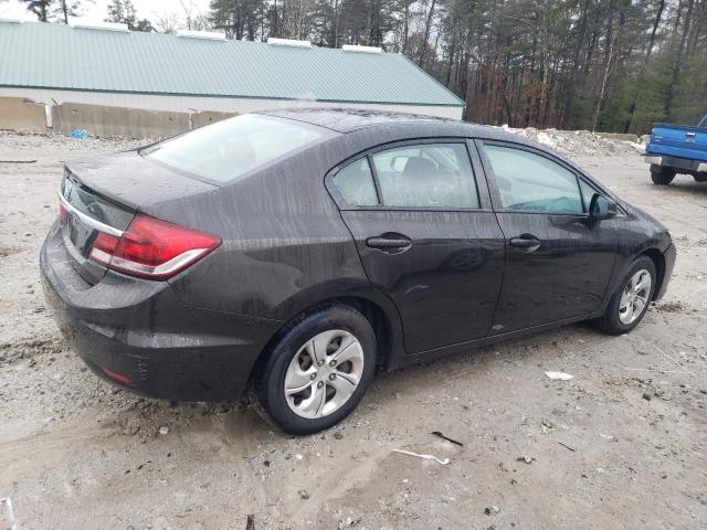 2HGFB2F54DH582867 - 2013 HONDA CIVIC LX BLACK photo 3