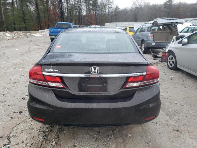 2HGFB2F54DH582867 - 2013 HONDA CIVIC LX BLACK photo 6