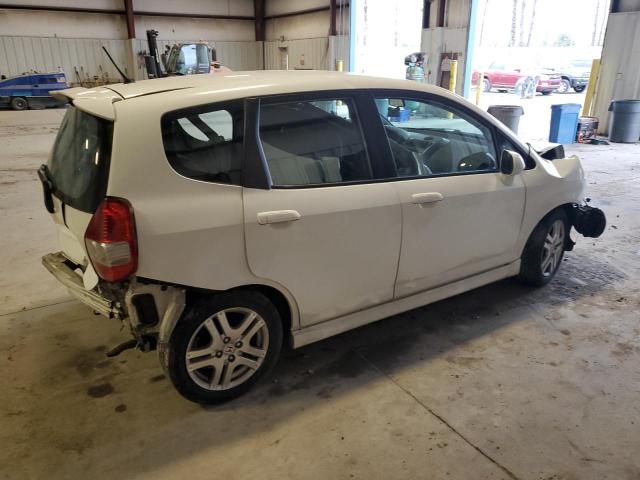 JHMGD38657S049768 - 2007 HONDA FIT S WHITE photo 3