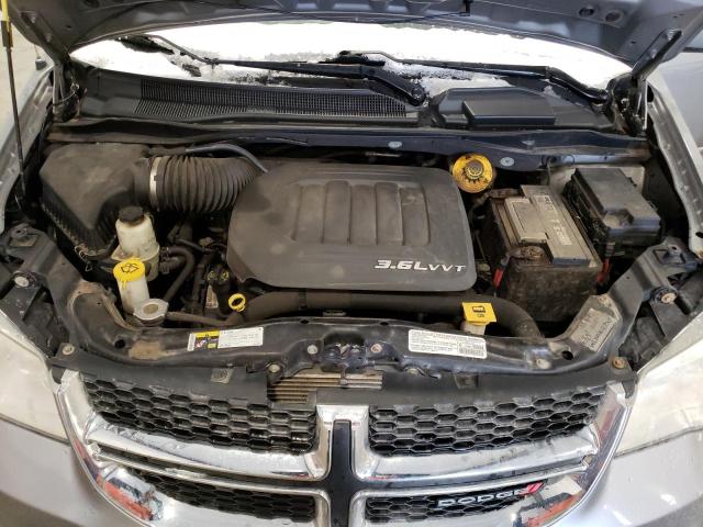 2C4RDGCG3ER148704 - 2014 DODGE GRAND CARA SXT SILVER photo 12