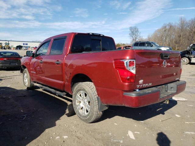 1N6AA1EJ5HN570290 - 2017 NISSAN TITAN S RED photo 2