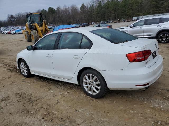 3VWD17AJ2FM355558 - 2015 VOLKSWAGEN JETTA SE WHITE photo 2