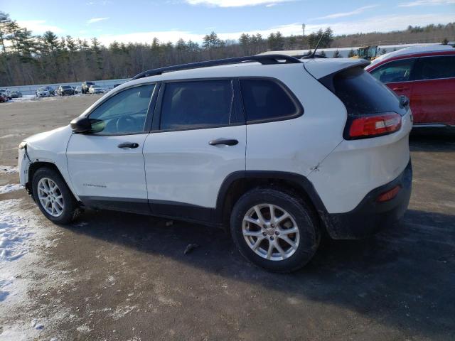 1C4PJLAB0GW347235 - 2016 JEEP CHEROKEE SPORT WHITE photo 2