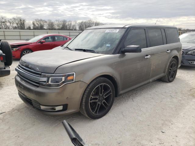 2FMHK6DT1DBD15703 - 2013 FORD FLEX LIMITED GRAY photo 1