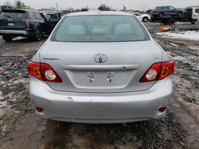 2T1BU4EE5AC221299 - 2010 TOYOTA COROLLA BASE SILVER photo 6