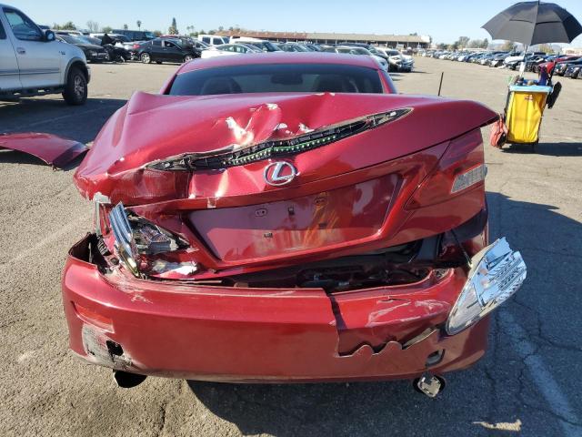 JTHFE2C22A2502453 - 2010 LEXUS IS 350 RED photo 6