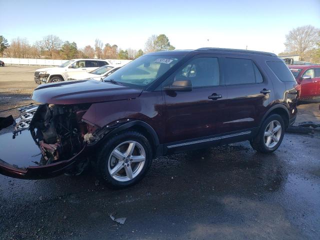 1FM5K7D80JGC45068 - 2018 FORD EXPLORER XLT BURGUNDY photo 1