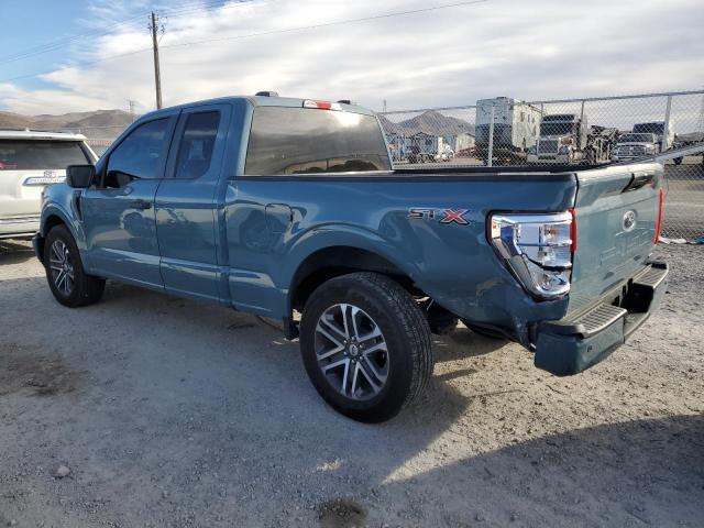 1FTEX1CP0PKE26141 - 2023 FORD F150 SUPER CAB BLUE photo 2