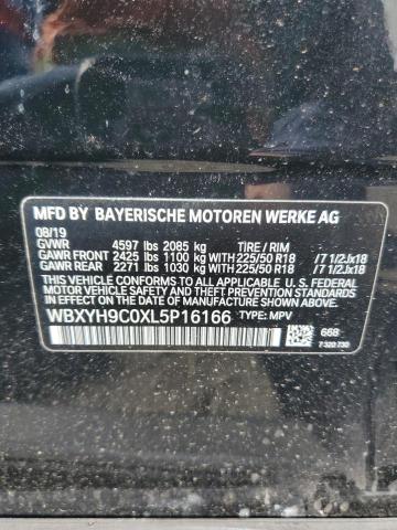 WBXYH9C0XL5P16166 - 2020 BMW X2 SDRIVE28I BLACK photo 14