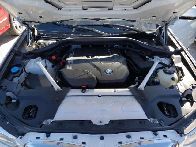 5UXTY3C07M9G51762 - 2021 BMW X3 SDRIVE30I Ақ фото 12