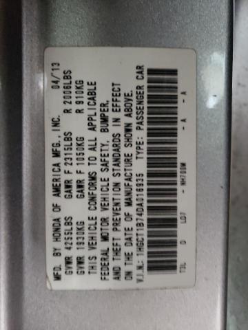 1HGCT1B74DA016935 - 2013 HONDA ACCORD EX SILVER photo 12