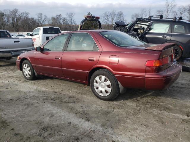 JT2BG22KX10600727 - 2001 TOYOTA CAMRY CE MAROON photo 2