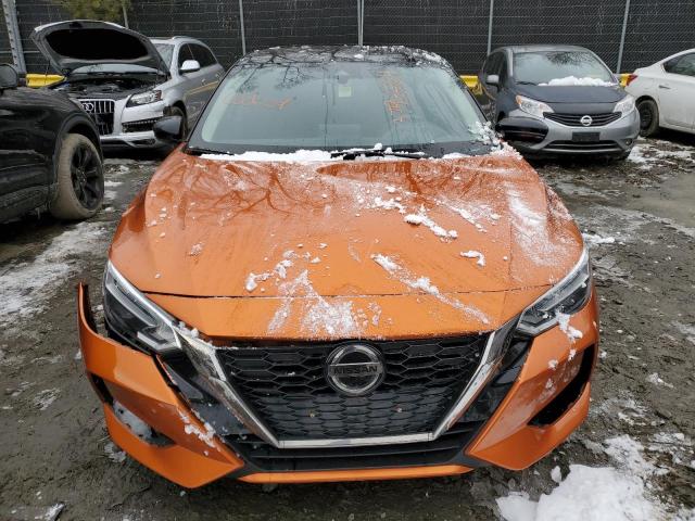 3N1AB8DVXMY250282 - 2021 NISSAN SENTRA SR ORANGE photo 5