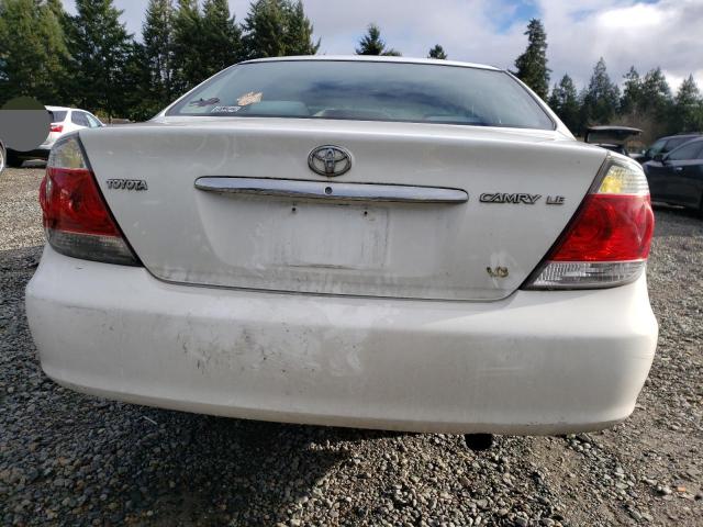 4T1BF30K46U632300 - 2006 TOYOTA CAMRY LE WHITE photo 6