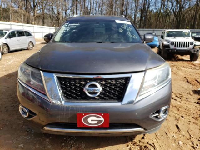 5N1CR2MM7EC647718 - 2014 NISSAN PATHFINDER SV HYBRID GRAY photo 5