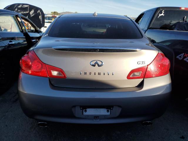 JNKBV61E18M226168 - 2008 INFINITI G35 GRAY photo 6