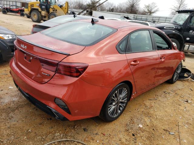 3KPF54AD7NE432457 - 2022 KIA FORTE GT LINE ORANGE photo 3