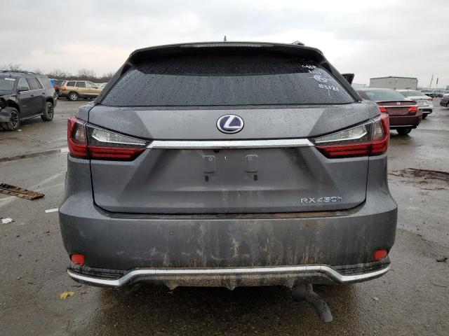 2T2HGMDA9NC078150 - 2022 LEXUS RX 450H CHARCOAL photo 6