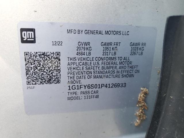 1G1FY6S01P4126933 - 2023 CHEVROLET BOLT EUV LT SILVER photo 13