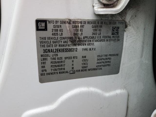 3GNAL2EK8ES586312 - 2014 CHEVROLET CAPTIVA LS 白色 照片 13