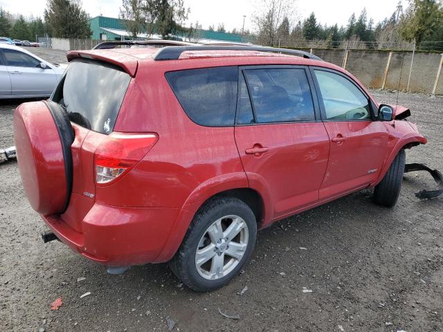 JTMBK32V376024362 - 2007 TOYOTA RAV4 SPORT RED photo 3