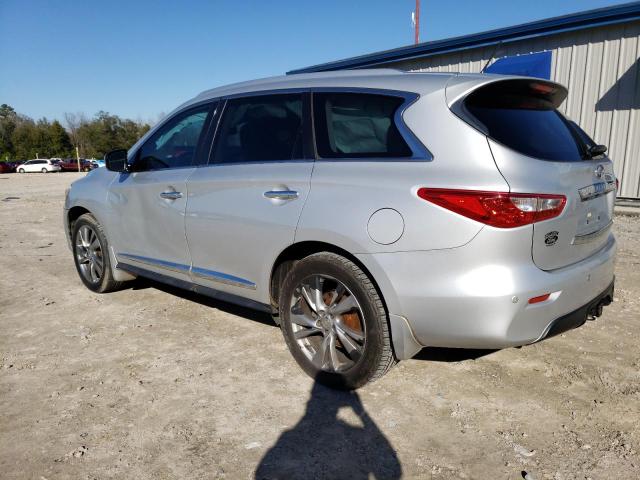 5N1AL0MN1DC314032 - 2013 INFINITI JX35 SILVER photo 2