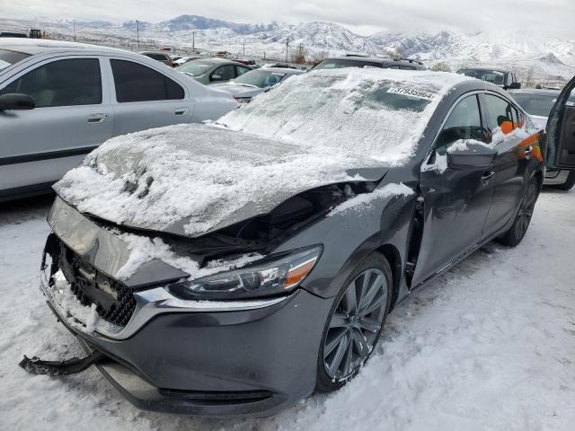 JM1GL1TY0J1316233 - 2018 MAZDA 6 GRAND TOURING GRAY photo 1