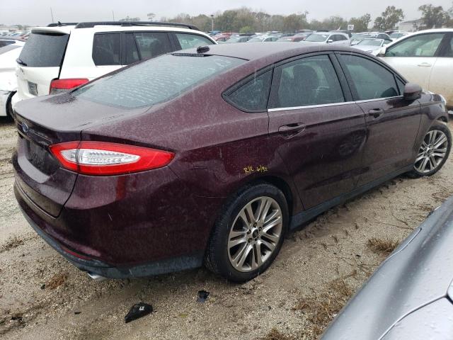 3FA6P0G78DR356894 - 2013 FORD FUSION S MAROON photo 3