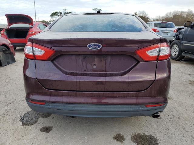 3FA6P0G78DR356894 - 2013 FORD FUSION S MAROON photo 6