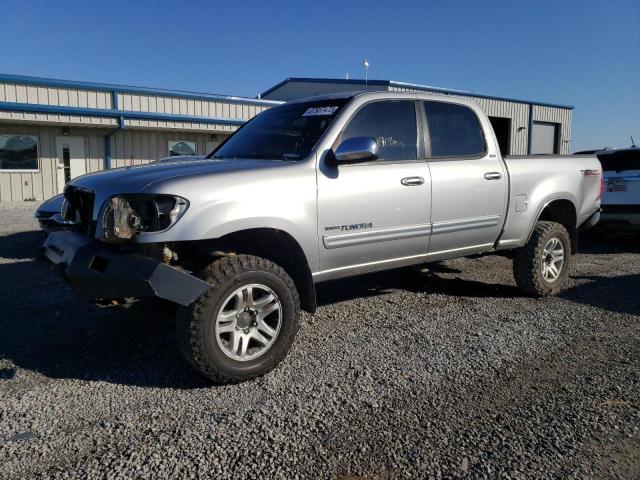 5TBDT44196S505505 - 2006 TOYOTA TUNDRA DOUBLE CAB SR5 SILVER photo 1