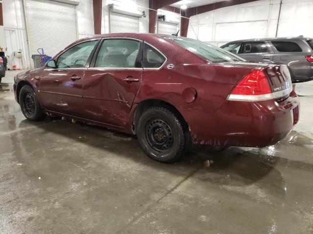 2G1WB58N679292277 - 2007 CHEVROLET IMPALA LS BURGUNDY photo 2