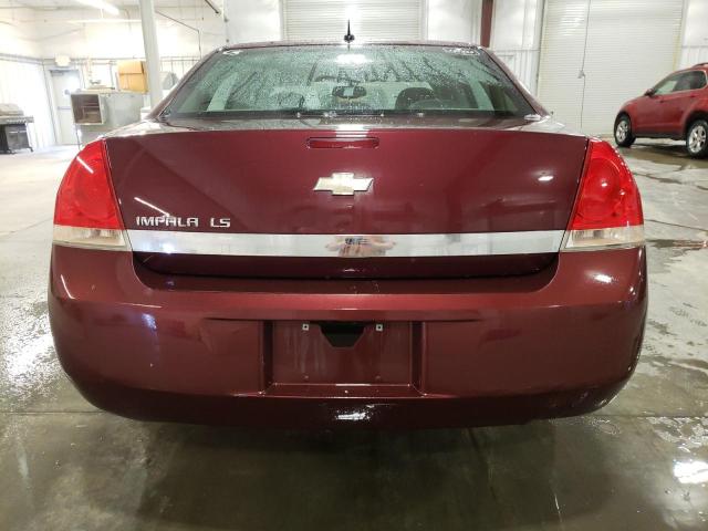 2G1WB58N679292277 - 2007 CHEVROLET IMPALA LS BURGUNDY photo 6