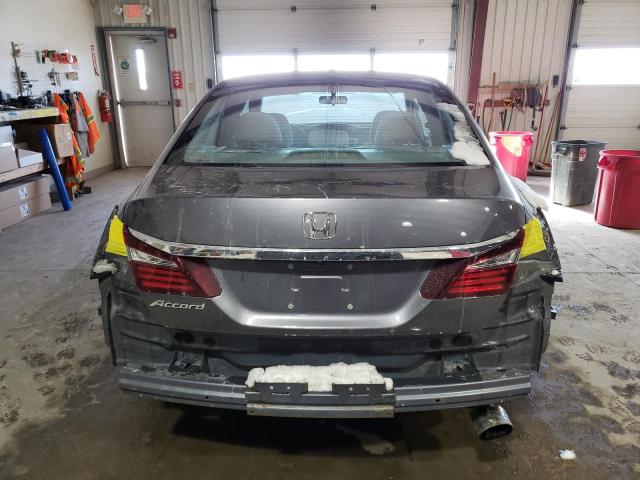 1HGCR2F39HA132519 - 2017 HONDA ACCORD LX GRAY photo 6