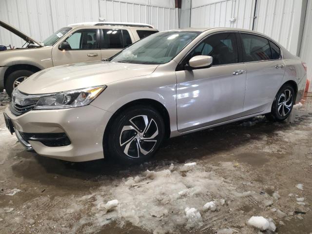 1HGCR2F35HA010465 - 2017 HONDA ACCORD LX BEIGE photo 1