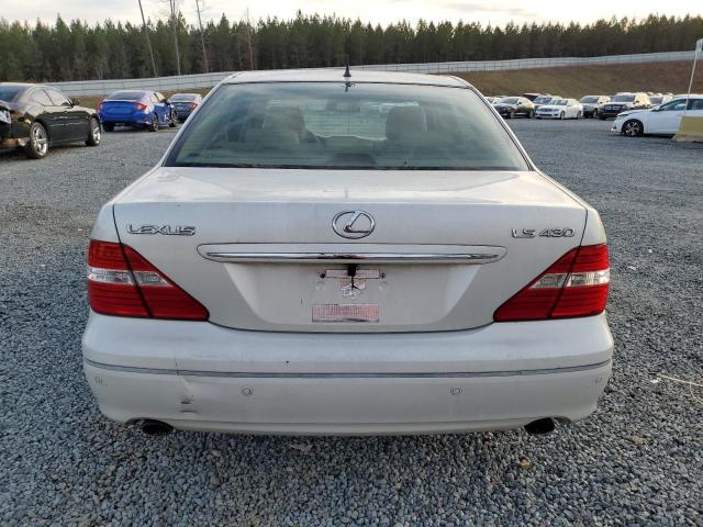 JTHBN36F040126127 - 2004 LEXUS LS 430 WHITE photo 6