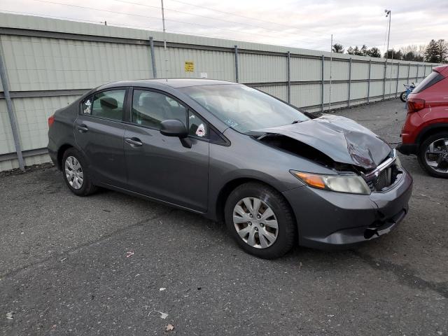 19XFB2F54CE313034 - 2012 HONDA CIVIC LX GRAY photo 4