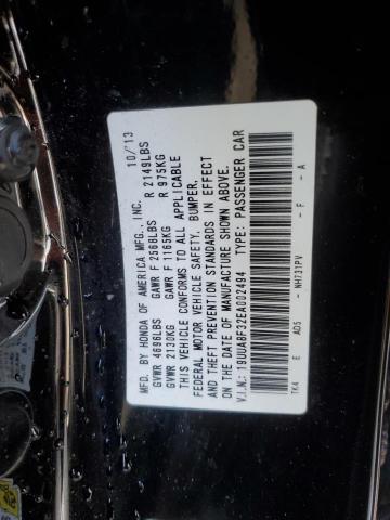 19UUA8F32EA002494 - 2014 ACURA TL SE BLACK photo 12