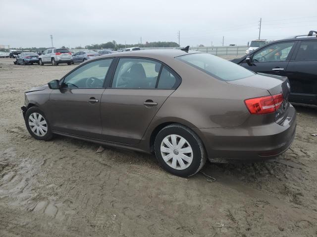 3VW2K7AJ7FM293983 - 2015 VOLKSWAGEN JETTA BASE BROWN photo 2