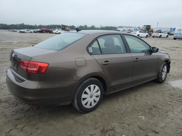 3VW2K7AJ7FM293983 - 2015 VOLKSWAGEN JETTA BASE BROWN photo 3