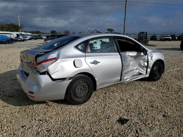 3N1AB7AP1EY250639 - 2014 NISSAN SENTRA S SILVER photo 3