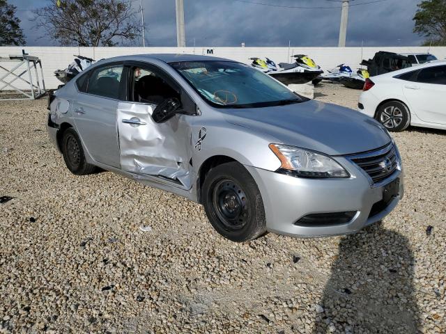 3N1AB7AP1EY250639 - 2014 NISSAN SENTRA S SILVER photo 4