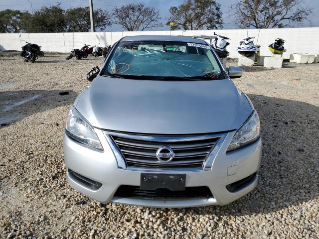 3N1AB7AP1EY250639 - 2014 NISSAN SENTRA S SILVER photo 5