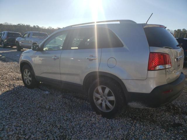 5XYKT4A22DG377565 - 2013 KIA SORENTO LX SILVER photo 2