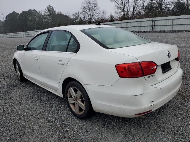 3VWLL7AJ7DM397498 - 2013 VOLKSWAGEN JETTA TDI WHITE photo 2