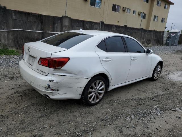 JTHCK262395033276 - 2009 LEXUS IS 250 WHITE photo 3